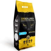  Бентонитова котешка тоалетна CATTERLITTER White Bentonite Carbon effect с активен въглен, карбон
